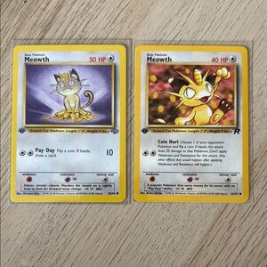 Meowth Pokemon Cards